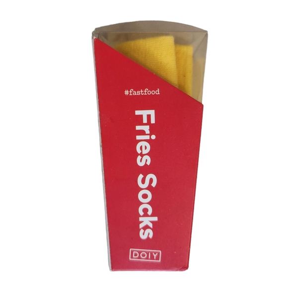 NWT Novelty Mid Length French Fry Fries Socks One Size. - Picture 9 of 9